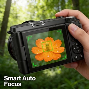 Nouvelle caméra numérique 4K 64MP avec zoom optique 10x, mise au point automatique, prise en charge du micro externe, caméscope pour vlogging, streaming en direct, caméra vidéo - Product Image 5