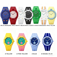 Caja de Reloj de Cerámica para Hombre con Diseño de Colores Personalizados de Fábrica, Correa de Caucho FKM Royal Pop, Ligera, Disponible en Varios Colores