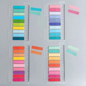 8 Packs Self-Adhesive PET Waterproof Sticky Notes Colorful Brightly Colored Loose Leaf Index <b>Memo</b> <b>Pad</b> for Student Office - Product Image 2