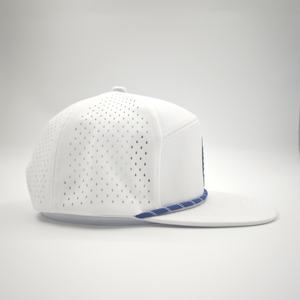 หมวกแก๊ปแบบ Snapback 6 แผง ปักโลโก้ 3 มิติ แห้งเร็ว รูระบายอากาศแบบตัดด้วยเลเซอร์ กันน้ำ เหมาะสำหรับกอล์ฟและกีฬา - Product Image 5