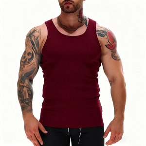 Nhà Sản Xuất Tùy Chỉnh Rhinestone Vest Cơ Bắp Người Đàn Ông Phòng Tập Thể Dục Rắn Gân Tank Top Tập Thể Dục Mens Top Tank Cơ Bắp Phòng Tập Thể Dục Ráp Dây Tank Top Người Đàn Ông - Product Image 6