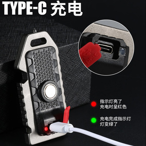 ไฟฉาย LED ขนาดเล็ก พวงกุญแจ ไฟส่องสว่าง อลูมิเนียมอัลลอยด์ ใช้แบตเตอรี่ AAA แสงสีขาว สำหรับใช้งานกลางแจ้ง - Product Image 2