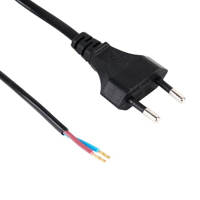 High Quality CEE IEC AC 2 Pin Flat Power Cord 1.5m EU VED Certificate Home Appliance Plug
