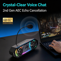 Barre de son gaming Edifier HECATE G2500 7.1 Surround Sound avec micro AEC à suppression d'écho et 12 modes d'éclairage RGB pour PC de bureau