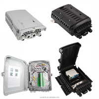 Boîtier de terminaison en fibre optique extérieur étanche SURELINK 16 cœurs avec répartiteur PLC 1*8, boîte de distribution de fibre optique, boîte de jonction FTTH