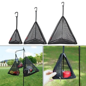 Triangular Drying Net Foldable Storage Bag Hanging Mesh Organizer For Camping Picnic Outdoor Use - Product Image 5