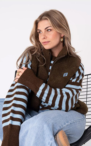 <span class=keywords><strong>Gilet</strong></span> personnalisé en Sherpa avec fermeture éclair à l'avant pour femmes, vêtements de <span class=keywords><strong>sport</strong></span> d'extérieur de style basique, vestes chaudes sans manches doublées en polaire, <span class=keywords><strong>gilet</strong></span> pour vêtements d'extérieur essentiel - Product Image 4