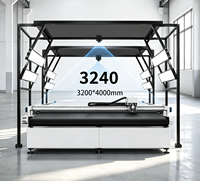 Máquina de Corte con Cuchilla Vibratoria y Cámara Panorámica, Corte CNC Automático para Cuero, Espuma y Papel Publicitario