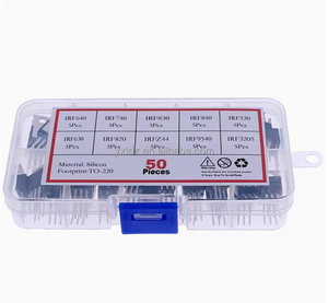 YXT 50pcs 10 loại IRF loạt MOSFET bóng bán dẫn hàn biến tần loại kit bao gồm irfz44 irf530 irf540 irf640 gói - Product Image 1
