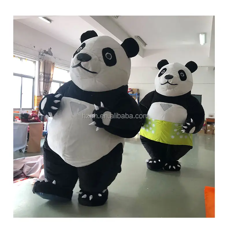 Dança Mascote Panda gigante Inflável para a Decoração Do Casamento