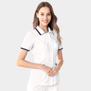 Uniforme Ospedaliera a Maniche Lunghe con Colletto, <span class=keywords><strong>Camice</strong></span> da Infermiere - Product Image 5