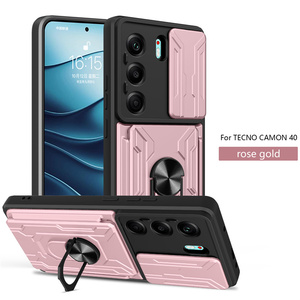 Étui magnétique Lichicase tout-en-un en TPU hybride renforcé aux coins pour Tecno Camon <span class=keywords><strong>50</strong></span> Spark <span class=keywords><strong>50</strong></span> – Housse de protection robuste - Product Image 2