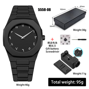 Nouvelles montres pour hommes 2025, haute qualité, ultra fines, noires, mode, chiffres arabes, petit MOQ, prêtes à être expédiées - Product Image 5