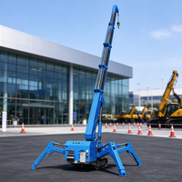Mini-grue araignée flexible YG50 de 5 tonnes pour les opérations dans les espaces étroits et les tâches de levage en intérieur