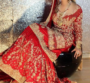 ชุด kurta และ lehenga ที่สวยงาม-ชุดแต่งงานปากีสถานอินเดียปักแน่น | 2019สไตล์ดีไซน์เนอร์ - Product Image 5