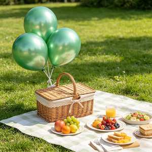 Palloncini in Lattice Party Love 30cm Verde Cromato di Alta Qualità per Decorazioni di Compleanno - Product Image 5