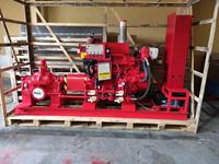 Ensemble de pompes de lutte contre l'incendie approuvé par l'Ulfm NFPA20, centrifuge, aspiration axiale, électrique, ensembles de pompes à incendie 50 GPM - 2000 GPM avec contrôleur