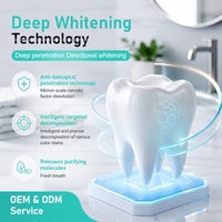 Dentifrice blanchissant OEM/ODM PAP + Nano Hydroxyapatite pour dents sensibles, soin du dentifrice, reminéralisation de l'émail, prébiotique, sans fluor, voyage