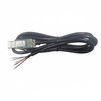 Kabel Serial USB ke RS232, Chip FT232RQ, 1.8M Ujung Terbuka 6-Kabel Berlapis Timah, USB-RS232-WE-1800-BT-5.0, Output Daya 5V