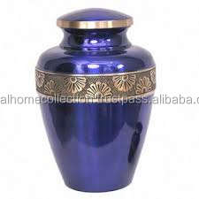 โกศสำหรับงานศพของมนุษย์ทำจากทองเหลืองรูปทรงขี้เถ้าแกะสลักดีไซน์ทันสมัย - Product Image 4