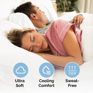 4 Mảnh Tấm Gối Đặt Giường Bìa Thoải Mái Thoáng Khí & Làm Mát Tấm Sợi Nhỏ Khách Sạn Sang Trọng Trắng Khăn Ctrải Giường Cho Khách Sạn - Product Image 6