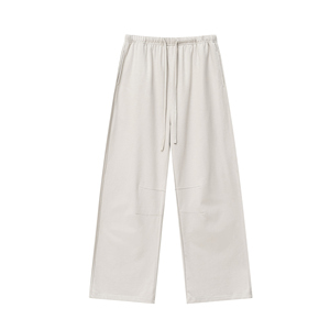 Pantalons de survêtement basiques lourds pour hommes, avec logo personnalisé, jambes larges et surdimensionnées, style décontracté - Product Image 1