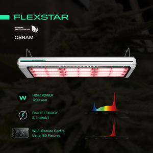 Flexstar Distribución de iluminación ajustable 730W 800W 1200W Invernadero de espectro completo 1930E Led Grow Light - Product Image 1