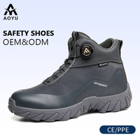 Chaussures de sécurité sportives avec semelle en caoutchouc, pour la construction, la montagne, respirantes, avec embout de protection, unisexes, pour le travail industriel