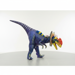 Costume de dinosaure réaliste en peau de Dilophosaurus de 4,5 mètres, portable, pour utilisation en intérieur/extérieur, idéal pour les centres commerciaux, les parcs d'attractions et les spectacles. - Product Image 1