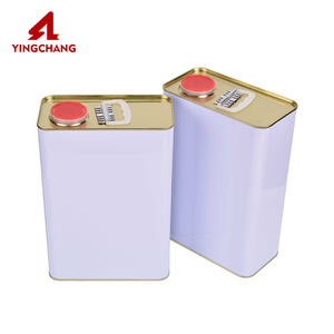 Empty tinplate 4000ml 4L 4 liter metal square tin can