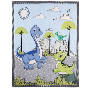 Nhà Máy Bán Buôn Mềm Mại Thoáng Khí 3Pcs Bé Tấm Ga Giường Giường Cũi Bộ Đồ Giường Đặt Cho Trẻ Em 3 Mảnh Được Trang Bị Giường Cũi Tấm & Bụi Ruffle & Comforter - Product Image 4