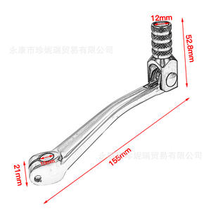Palanca de Cambios de Aluminio para Motocicleta Todoterreno Lingnirui T4 Larga, Pieza de Repuesto para Reparación, Diseño Plegable - Product Image 4