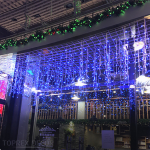 IP65 वाटरप्रूफ आउटडोर क्रिसमस की अगुवाई वाली स्ट्रिंग लाइट्स गर्म सफेद 220v रंग बदलने वाला त्योहार आइसकल 6 मीटर सजावट स्ट्रिंग - Product Image 4