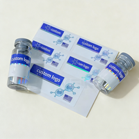 Étiquettes personnalisées imperméables autocollantes avec estampage à chaud en feuille d'or pour l'identification des flacons pharmaceutiques