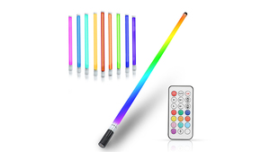 Barre lumineuse T8 RGB TL-120 rechargeable, étanche IP65, pour extérieur, avec contrôle musical, variateur d'intensité, éclairage néon coloré et clignotant - Product Image 6