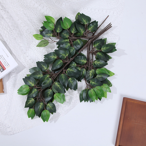 Decorative Silk <strong>Ficus</strong> and Banyan Leaves Artificial <strong>Tree</strong> Branches-Plastic Material Indoor Use for Christmas &amp; Chinese New Year - Product Image 6