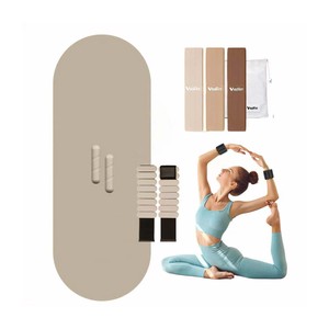 Venta al por mayor Yoga Pilates accesorios silicona mancuerna Power Ring Yoga Mat Home Gym Fitness Set Pilates Kit esencial para mujeres - Product Image 4