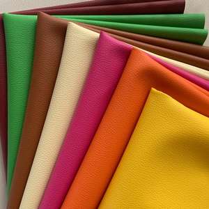 批发工厂荔枝皮PVC人造沙发皮革面料，家具装饰用合成皮革材料 - Product Image 3