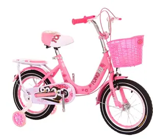 Bicicleta de buen diseño para niñas, de 16 pulgadas, color rosa, 6 a 10 años, gran oferta