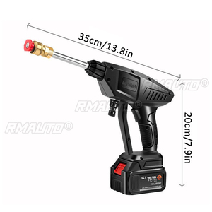 Pistolet de lavage de voiture sans fil haute pression 70 bars 2300W avec générateur de mousse et pulvérisateur pour batterie Makita 18V 15000 mAh - Product Image 5