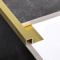 Profilé de finition en aluminium Q-Edge pour salle de bain, meuble sous-vasque, cuisine, salon et intérieur |   Bordure décorative moderne, fine, durable