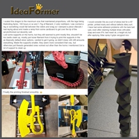Imprimante 3D FDM IdeaFormer IR3 V2 nouvelle génération avec axe Z infini, connectivité PLA, impression par lots, bande transporteuse en plastique