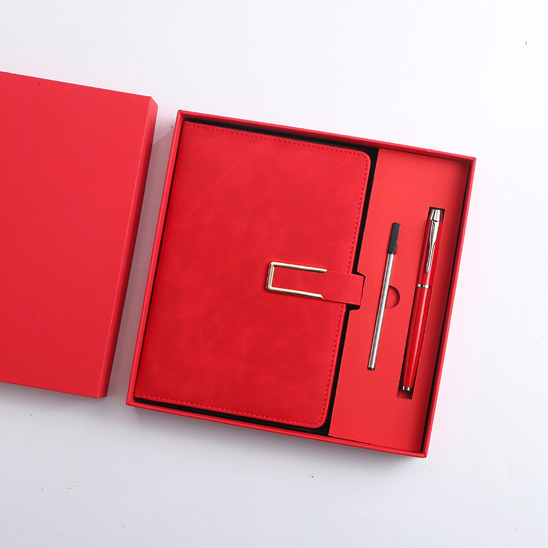red-three-piece gift box pen refill