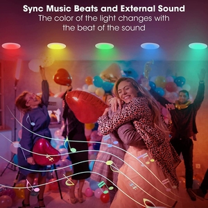 Projecteur orientable à changement de couleur RGBCW de 16 millions de couleurs, 4 pouces, LED, rétrofit, encastré, avec boîte de jonction - Product Image 5