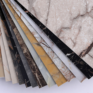 แผงผนังพีวีซีแผงไม้ UV ความหนาแน่นคุณสมบัติดูดซับเสียงพื้นหลังผนังติดตั้งง่ายด้วยกาวรักษ์โลก - Product Image 4