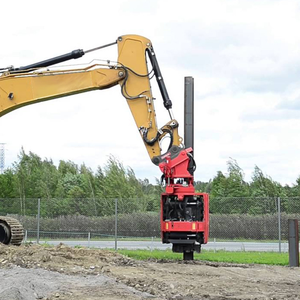 Pilote <span class=keywords><strong>de</strong></span> pieu à serrage latéral à haute fréquence, un assistant d'empilage rapide pour les extrémités avant des excavatrices - Product Image 3
