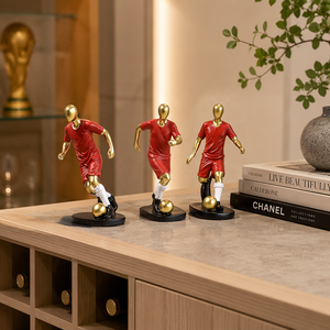 Figurine <span class=keywords><strong>de</strong></span> joueur <span class=keywords><strong>de</strong></span> <span class=keywords><strong>football</strong></span> en résine peinte à la main, ornement sportif moderne, statue <span class=keywords><strong>de</strong></span> <span class=keywords><strong>football</strong></span> pour la décoration <span class=keywords><strong>de</strong></span> la maison, <span class=keywords><strong>du</strong></span> bureau ou <span class=keywords><strong>du</strong></span> bureau à domicile - Product Image 5