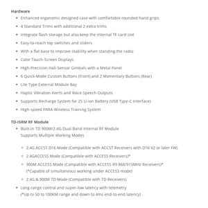 Frsky Tandem X18 900MHz 2.4GHz double bande Module externe baie FPV Drone émetteur contrôle de vol télécommande - Product Image 5