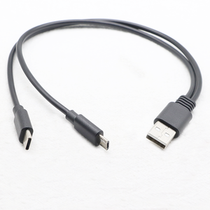 Multi-USB-Ladekabel 2 in 1 USB Typ C/Micro USB-Schnell ladekabel - Product Image 6