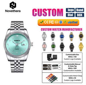 Orologi di Lusso Impermeabili da Uomo e <span class=keywords><strong>Donna</strong></span>, Cassa Minimalista in Lega, Quadrante in Vetro, Cinturino in Lega, Funzione Luminosa, st6725, 30BAR, al Quarzo - Product Image 1